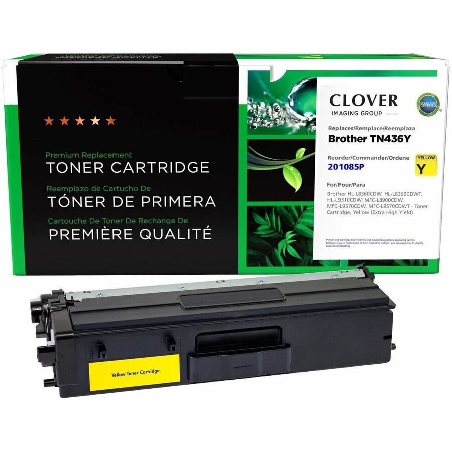 CIG Remanufactured Extra High Yield Laser Toner Cartridge - Alternative for Brother TN436Y 201085P