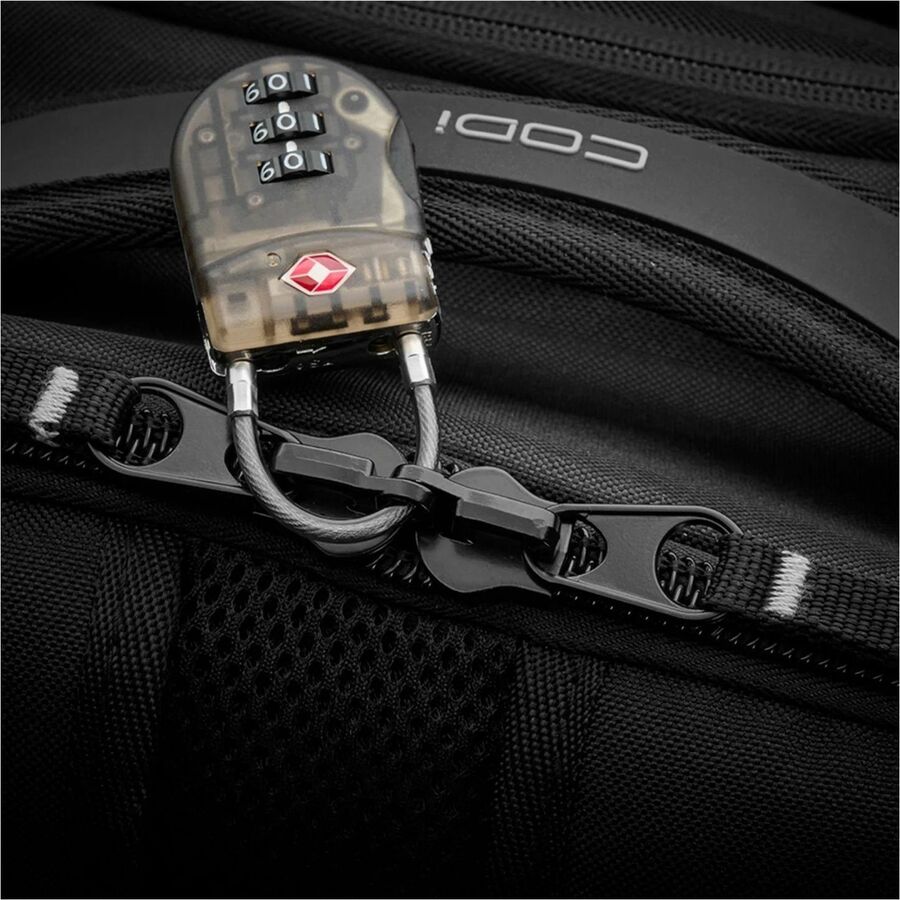 CODi Ferretti Pro Carrying Case (Backpack) for 17.3 Notebook Tablet Water Bottle - Black -