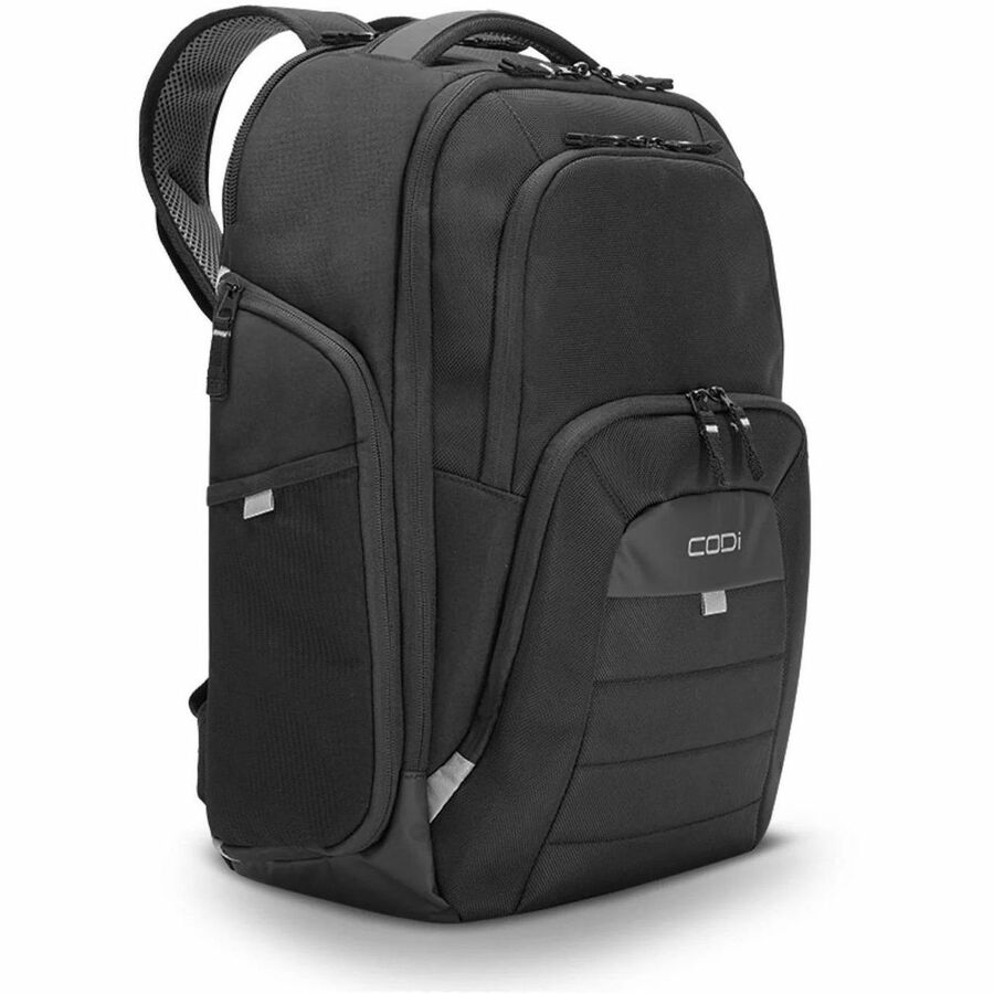 CODi Ferretti Pro Carrying Case (Backpack) for 17.3 Notebook Tablet Water Bottle - Black -