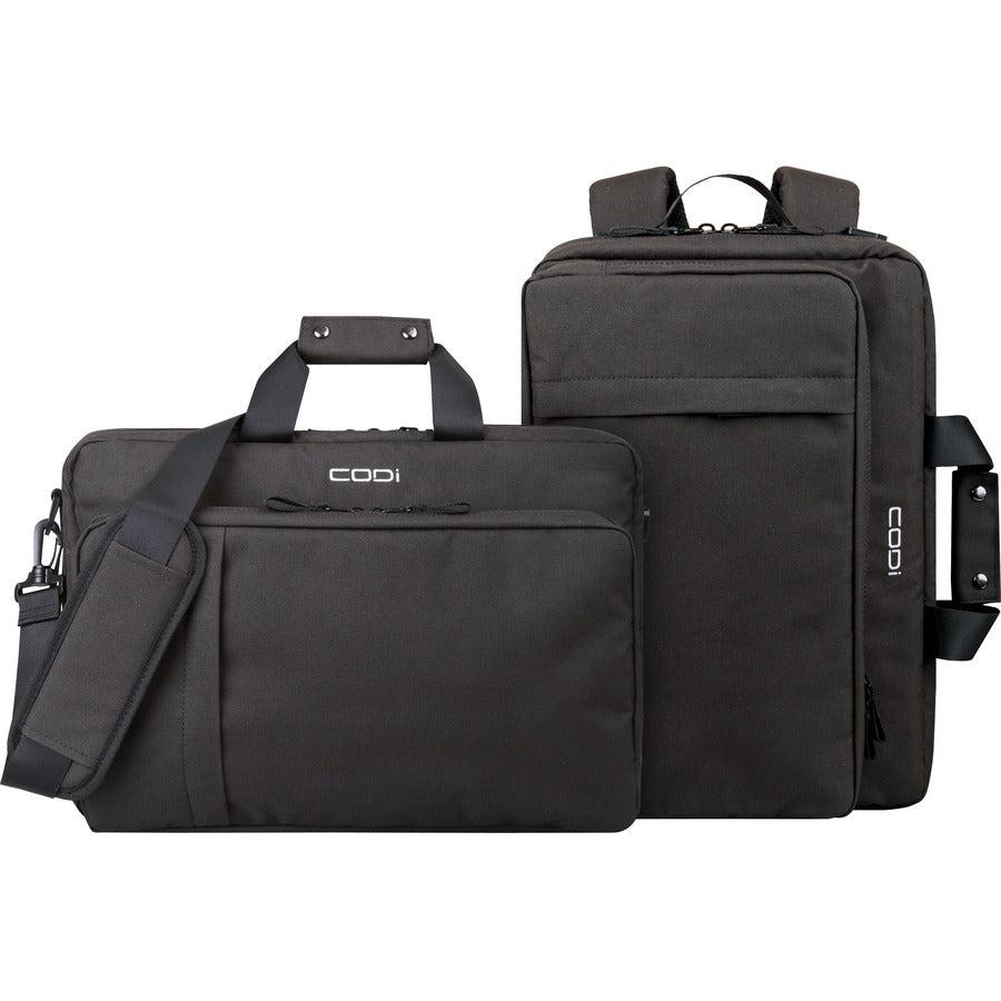 CODi Terra 100% Recycled Grey 15.6" Briefcase Hybrid with Antimicrobial Coating