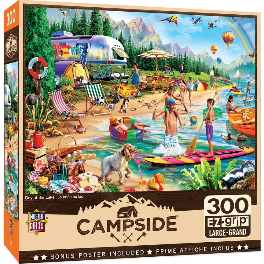 Campside - Day At the Lake 300 Piece Ez Grip Puzzle