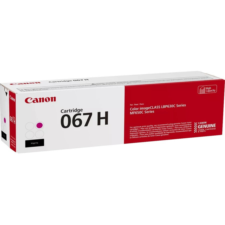 Canon 067 Original High Yield Laser Toner Cartridge - Magenta - 1 Pack - 2350 Pages