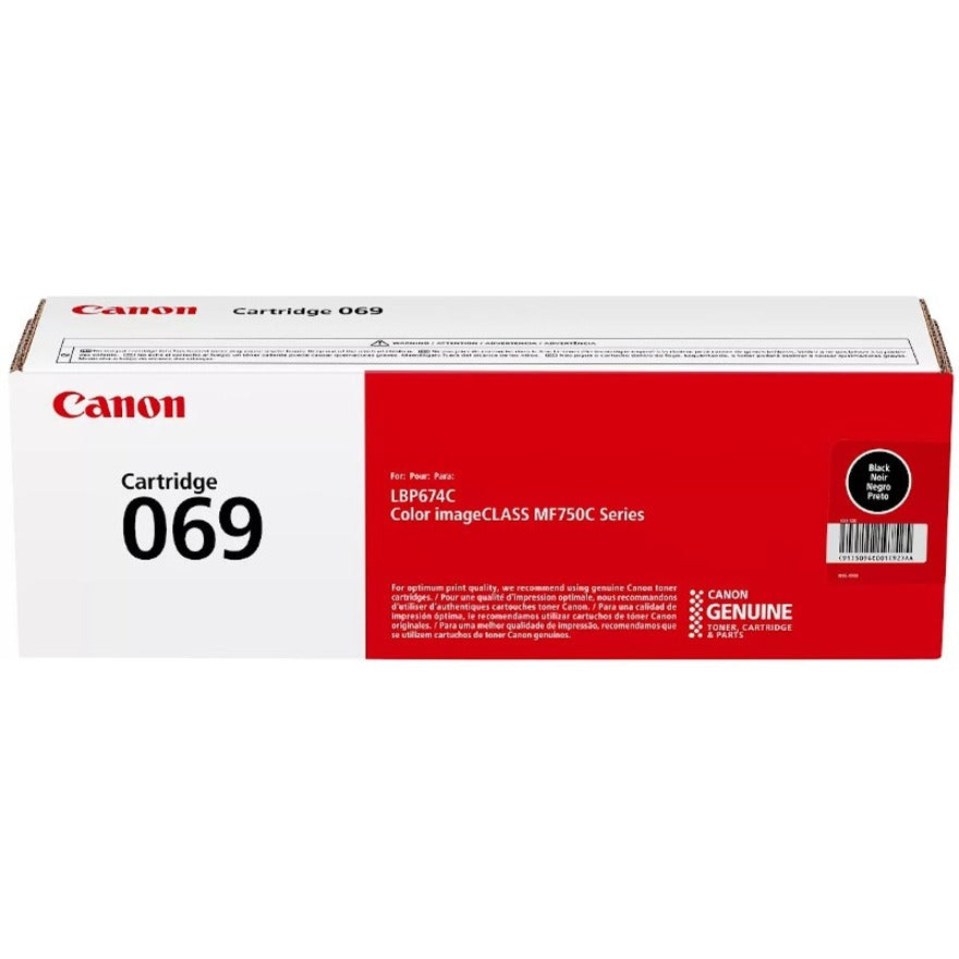 Canon 069 Original Standard Yield Laser Toner Cartridge - Black - 1 Pack - 2100 Pages