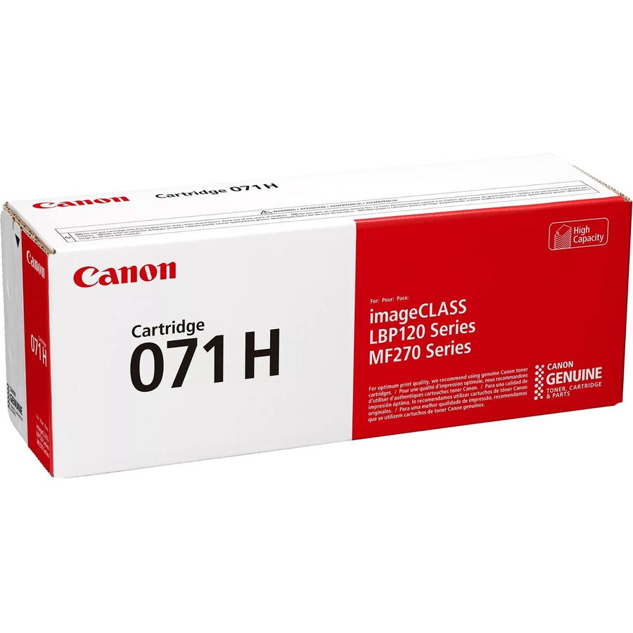 Canon 071H Original High Yield Laser Toner Cartridge - Black - 1 Pack - 2500 Pages