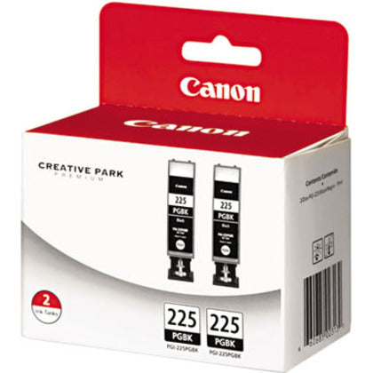 Canon PGI-225 Inkjet Ink Cartridge - Twin-pack - Pigment Black - 2 / Pack 4530B007