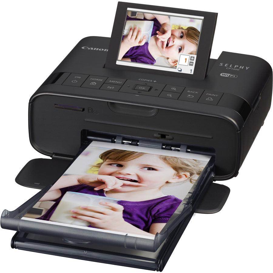 Canon Selphy Cp1300 Dye Sublimation Printer - Color - Photo Print - Portable - 3.2" Display - Black
