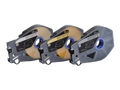 Canon - Yellow - 9 mm x 30 m 3 cassette(s) box - label tape - for Canon MK1500, Mk2600, MK3000, MK5000 5062C002