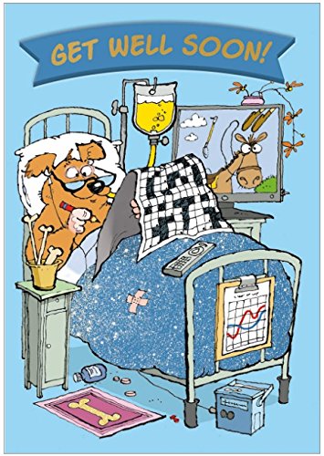 Cardoo Get Well Puzzle Card, Crosswords