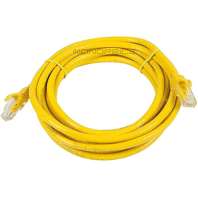 Cat6 Ethernet Patch Cable, 10Ft Yellow