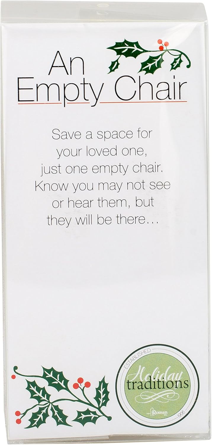 Chair With Wreath Memorial Ornament