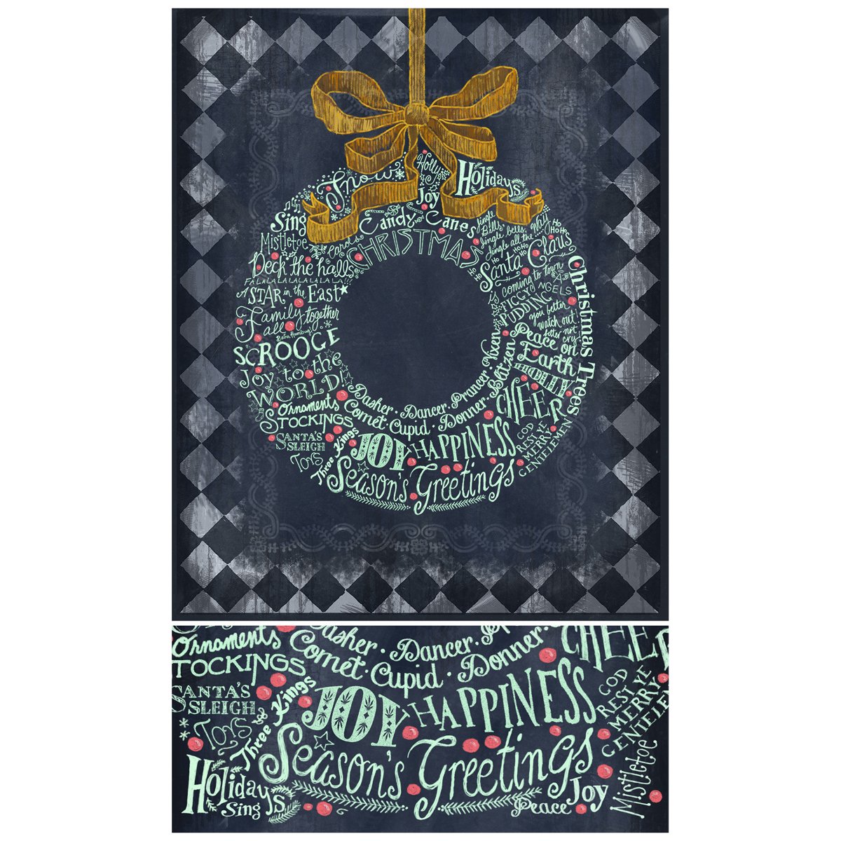 Chalk Talk Holiday Wreath