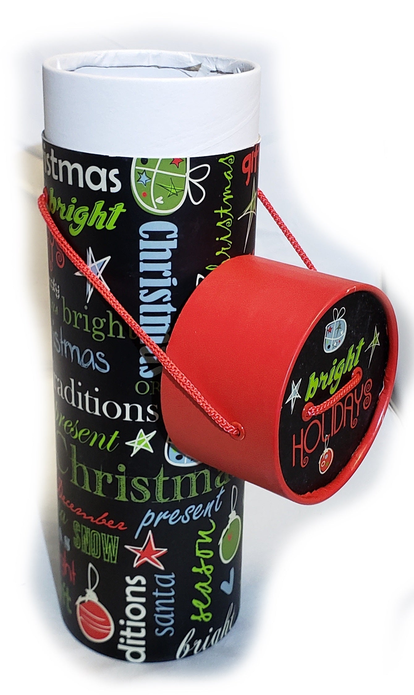 Christmas Wine Box Tube - Christmas Sentiments