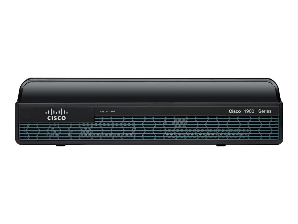 Cisco 1941 Security Bundle - - router - - 1GbE - WAN ports: 2 - rack-mountable - refurbished