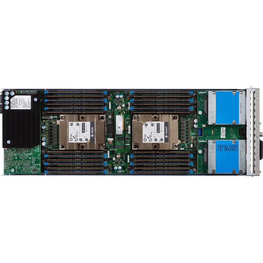 Cisco B200 M5 UCSB-B200M5-RSV1E Blade Server - 2 x Intel Xeon 5218R 2.10 GHz - 64 GB RAM - 240 GB SSD - (1 x 240GB) SSD Configuration - 12Gb/s SAS Controller