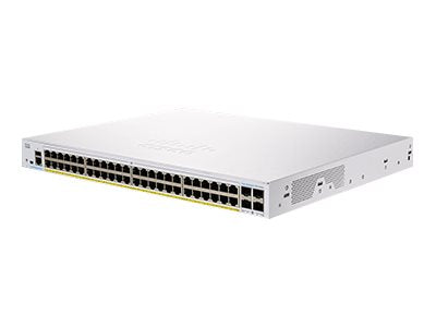 Cisco Business 250 Series CBS250-48P-4X - Switch - L3 - smart - 48 x 10/100/1000 (PoE+) + 4 x 10 Gigabit SFP+ -