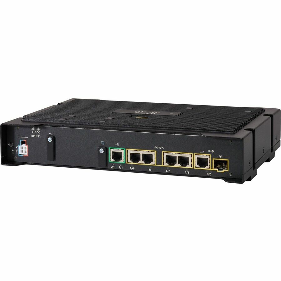 Cisco Catalyst IR1821-K9 Router - 5 Ports - 4 RJ-45 Port(s) - 1 WAN Port(s) - Management