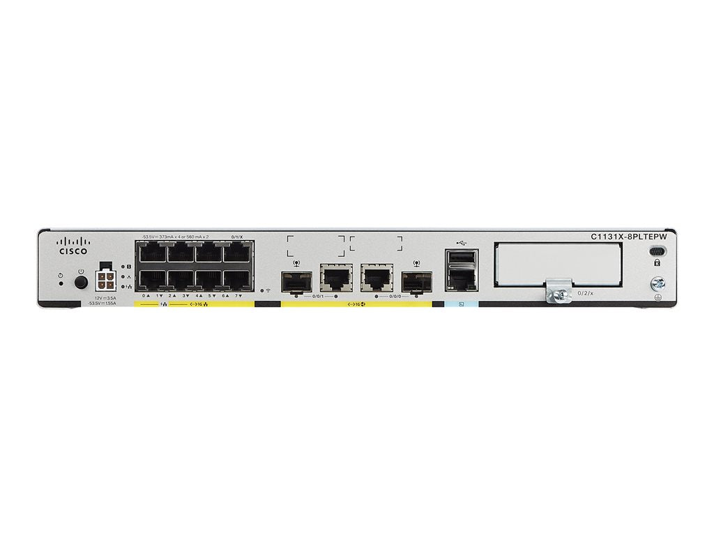 Cisco Integrated Services Router 1131X - Router 8-port switch - 1GbE - WAN ports: 2 -