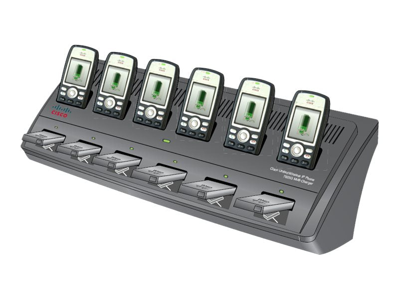 Cisco Multi-Charger - Charging stand - 12 output connectors - remanufactured - Europe - for Unified Wireless IP Phone