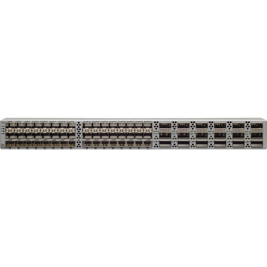 Cisco Nexus 9200 with 48p 10/25 Gbps and 18p 100G QSFP28 - 48 Ports - Manageable - 25