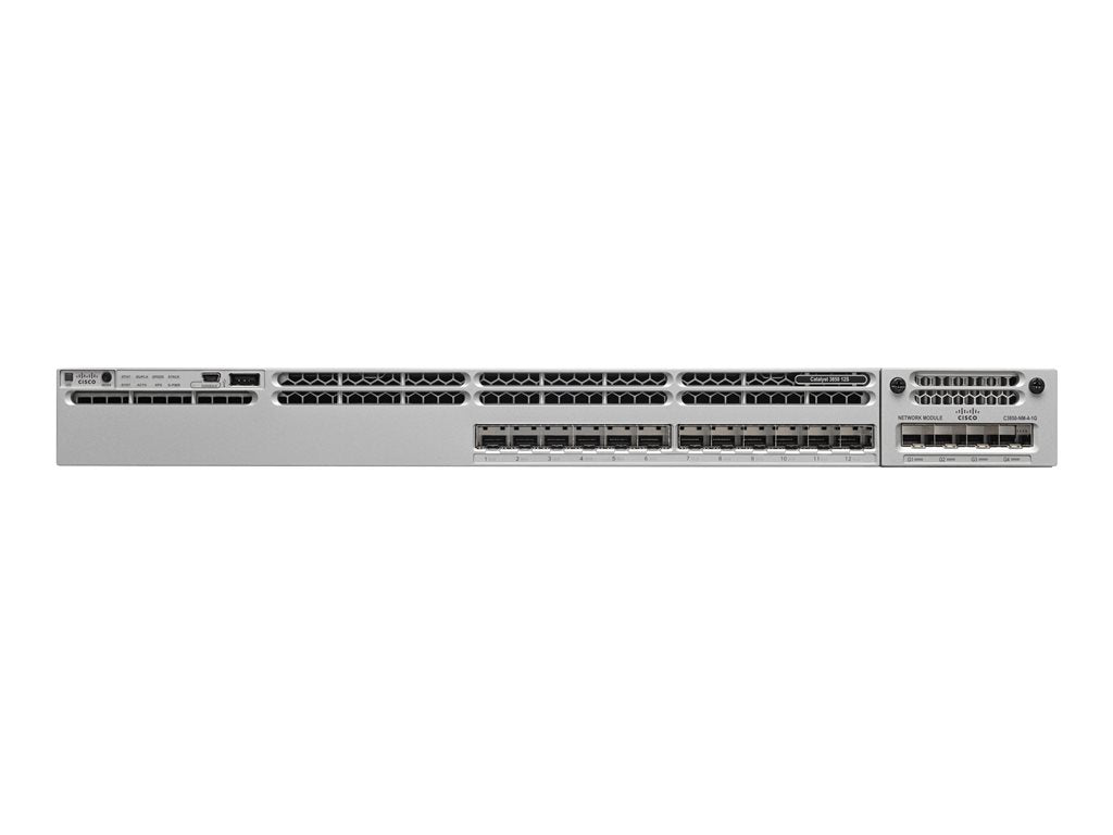 Cisco ONE Catalyst 3850-12S - Switch - L3 - managed - 12 x Gigabit SFP - desktop, rack-mountable