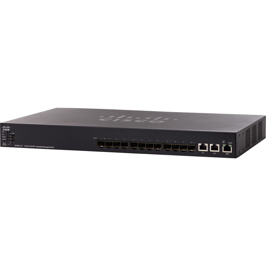 Cisco SX550X-12F 12-Port 10G SFP+ Stackable Managed Switch SX550X-12F-K9NA-RF