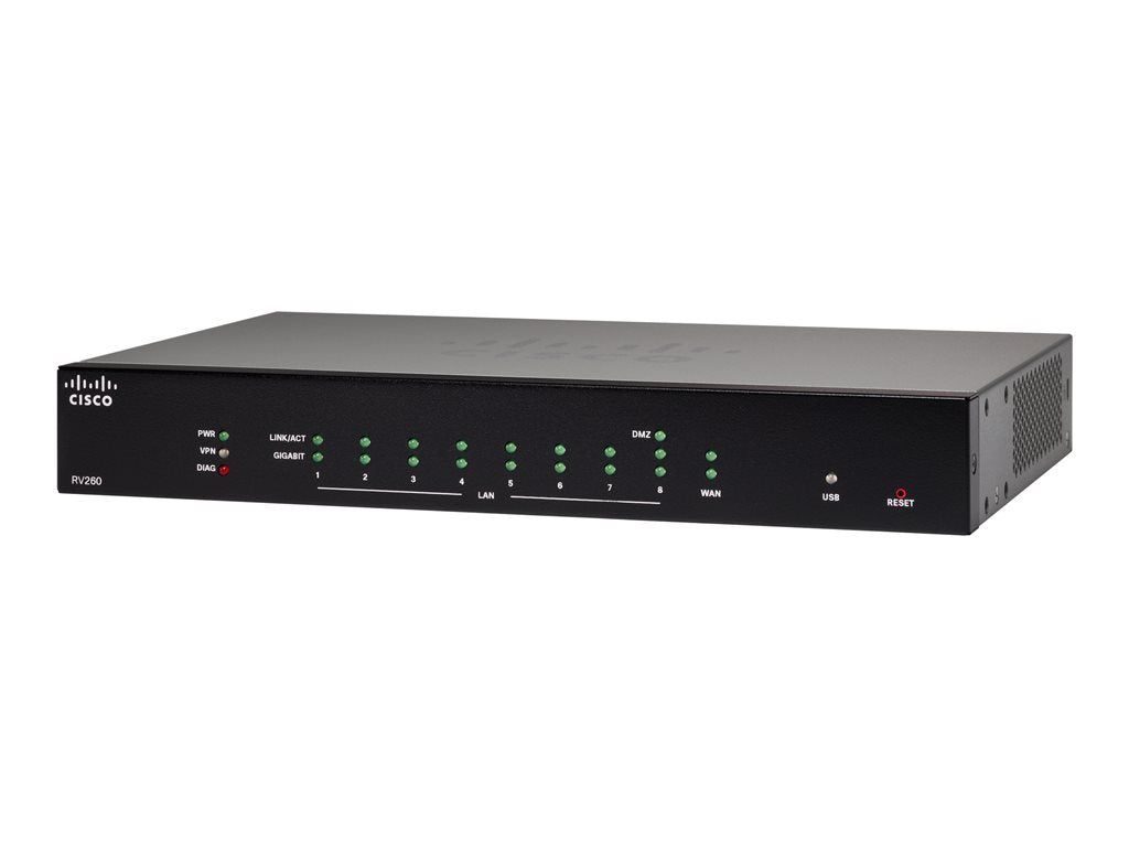 Cisco Small Business RV260 - - router - 8-port switch - rack-mountable