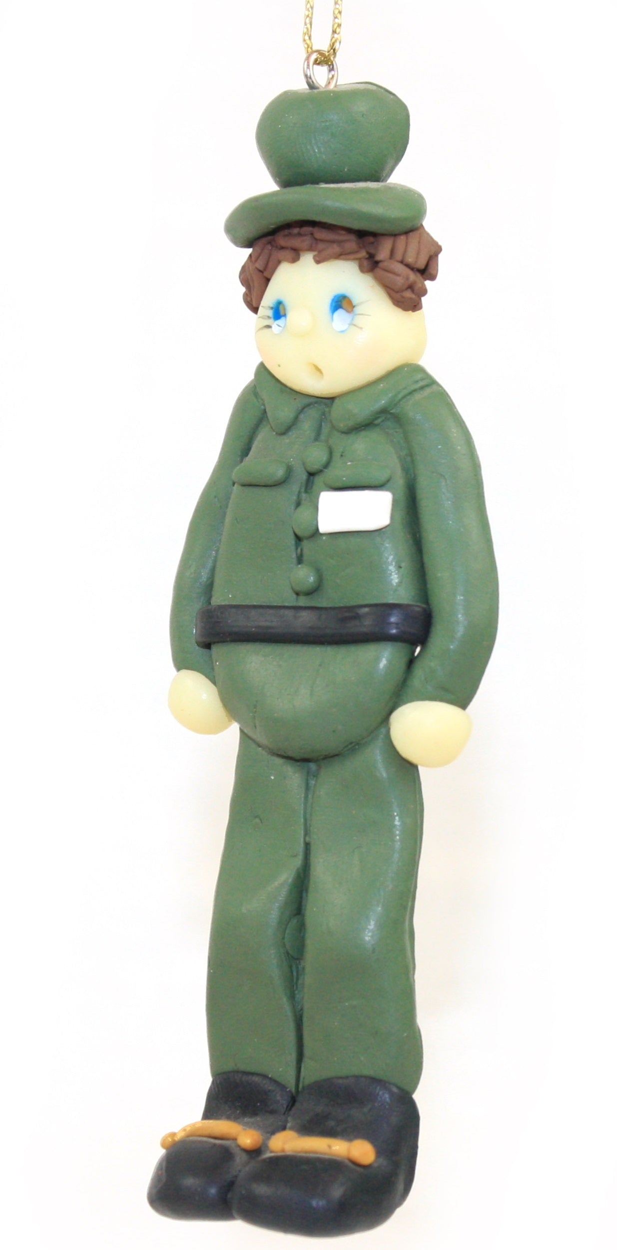 Clay Army Soldier Ornament