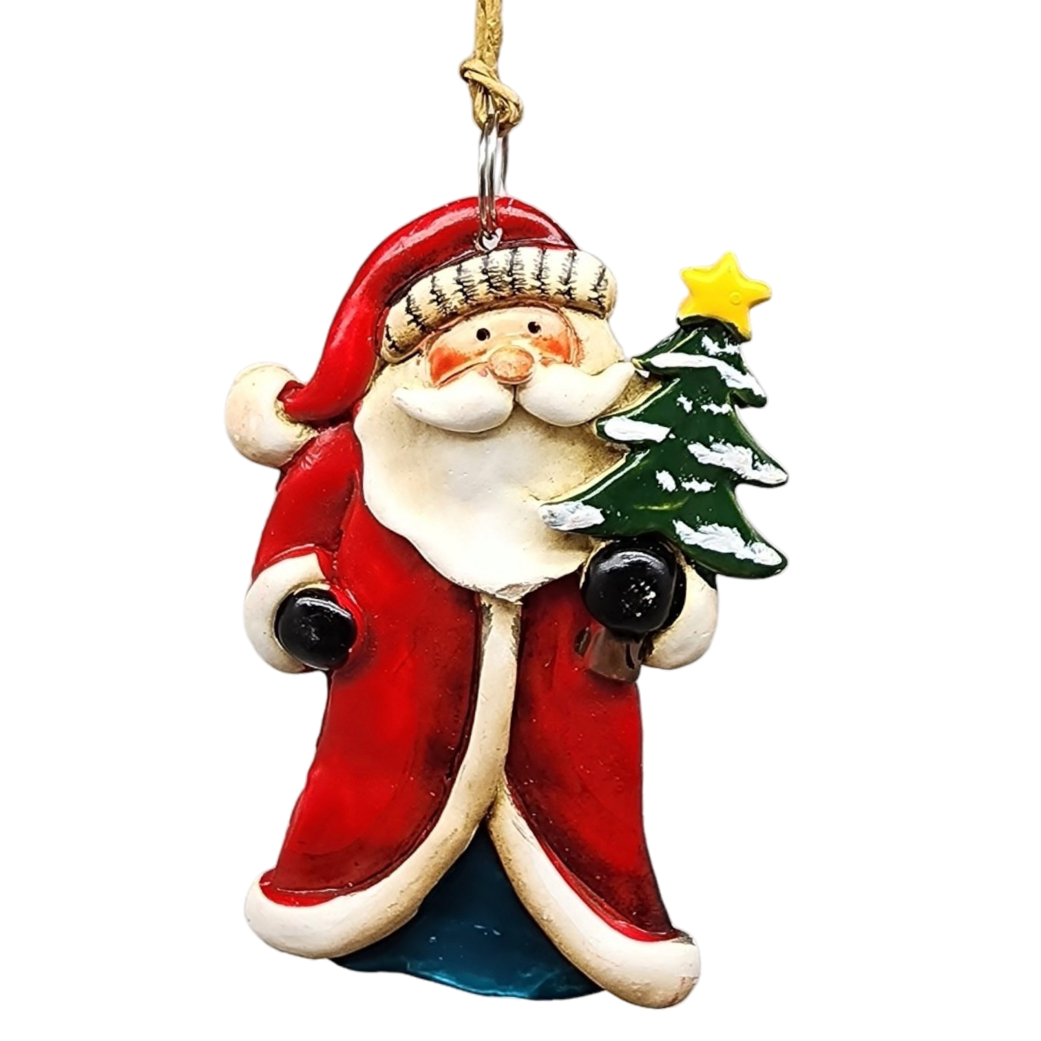 Clay-Style Santa Ornament - Christmas Tree