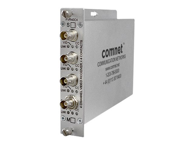 ComNet FVR40C4S4 - Video/contact closure extender - 4 ports - up to 33.6 miles - 1310 nm