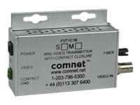 ComNet FVT1C1BS1-M 8-Bit Digitally Encoded Video Mini Transmitter With Contact Closure - Video extender - transmitter -