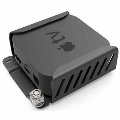 Compulocks Apple TV Security Mount (4th, 4k 1-2nd Gen) (2018-2021) with Cable Lock Black ATVEN35CL