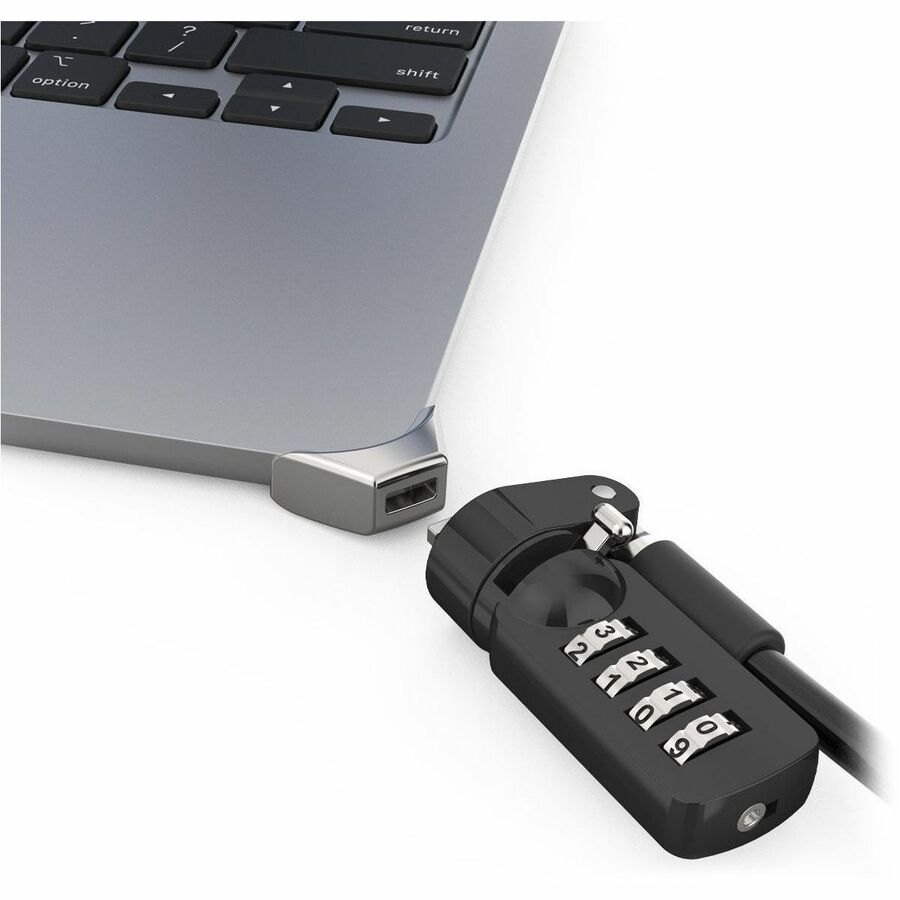 Compulocks Ledge Lock Adapter for MacBook Air 15" M2 and M3 with Combination Cable Lock MBALDG05CL
