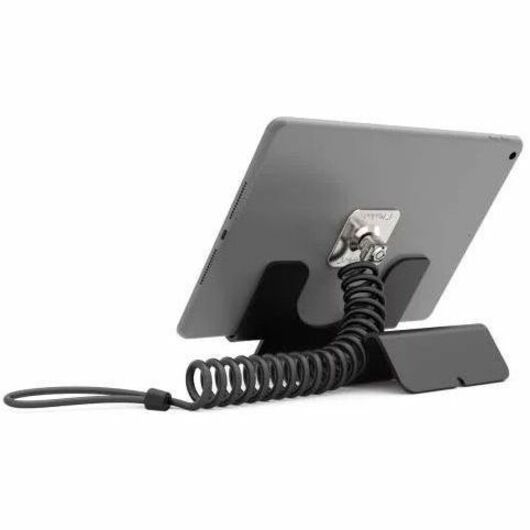 Compulocks Universal Tablet Holder Black with Coiled Cable Lock Black CL12CUTHBB