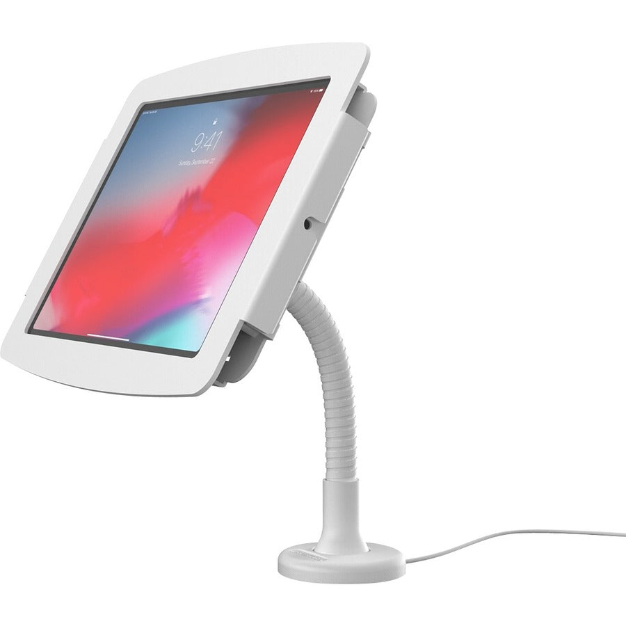 Compulocks iPad 10.2" Space Enclosure Flex Arm Mount White 159W102IPDSW