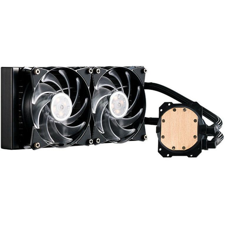 Cooler Master Masterliquid Ml240L Rgb Close-Loop Cpu Liquid Cooler, 240Mm Radiator, Dual Chamber Rgb