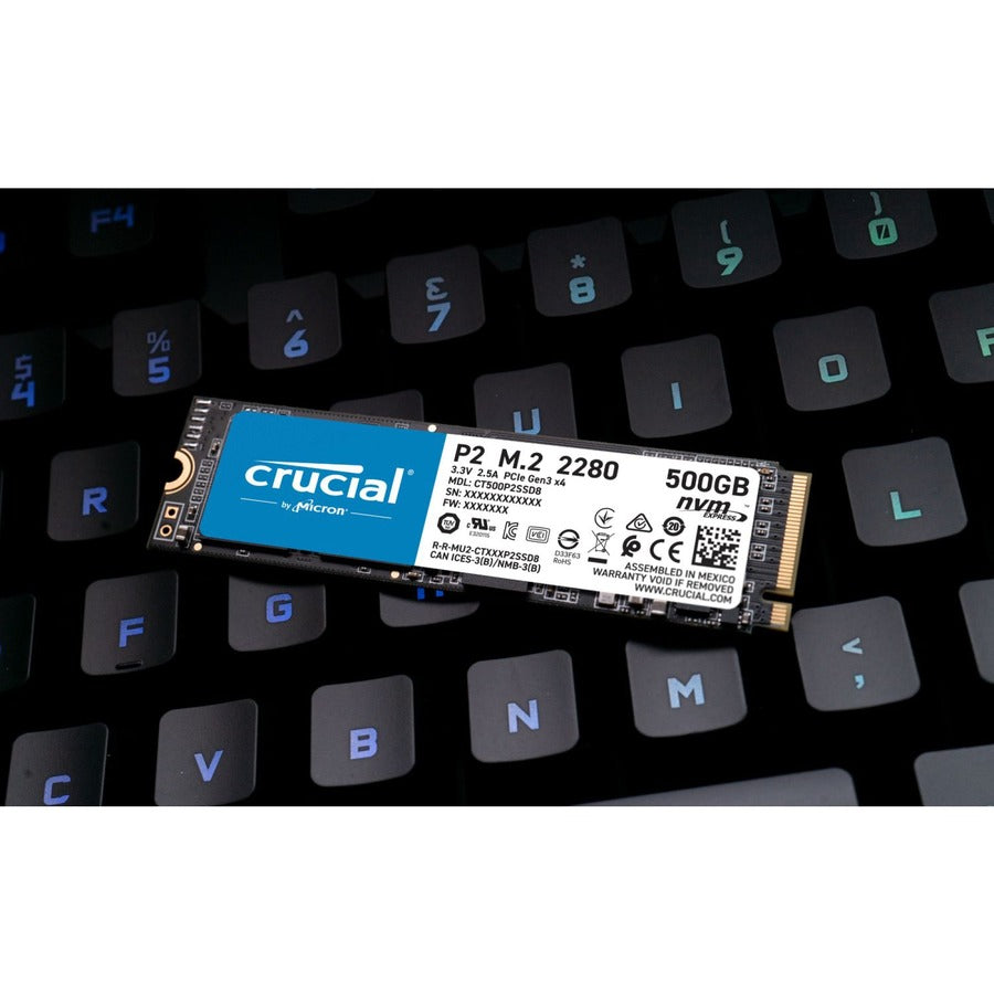 Crucial P2 2Tb M.2 2280 Pci-Express 3.0 Nvme Solid State Drive