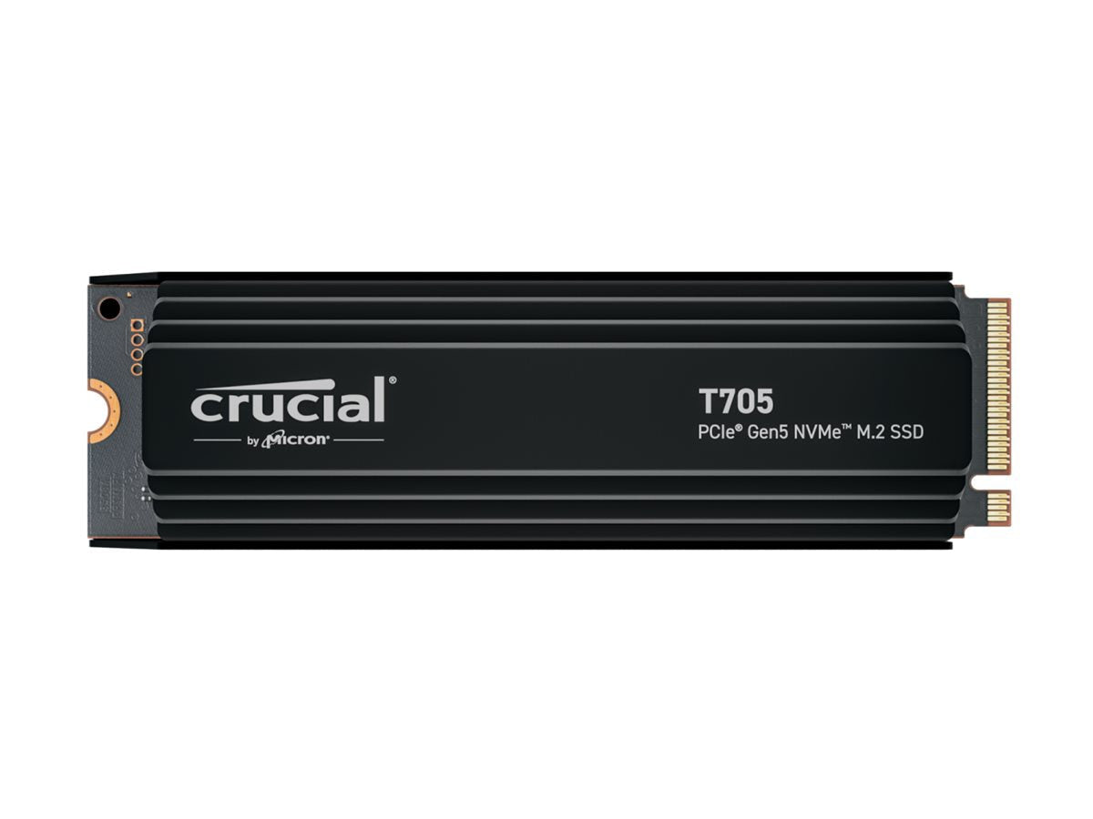 Crucial T705 4TB PCIe Gen5 NVMe M.2 SSD with Heatsink – Ultra-Fast Storage for Professionals