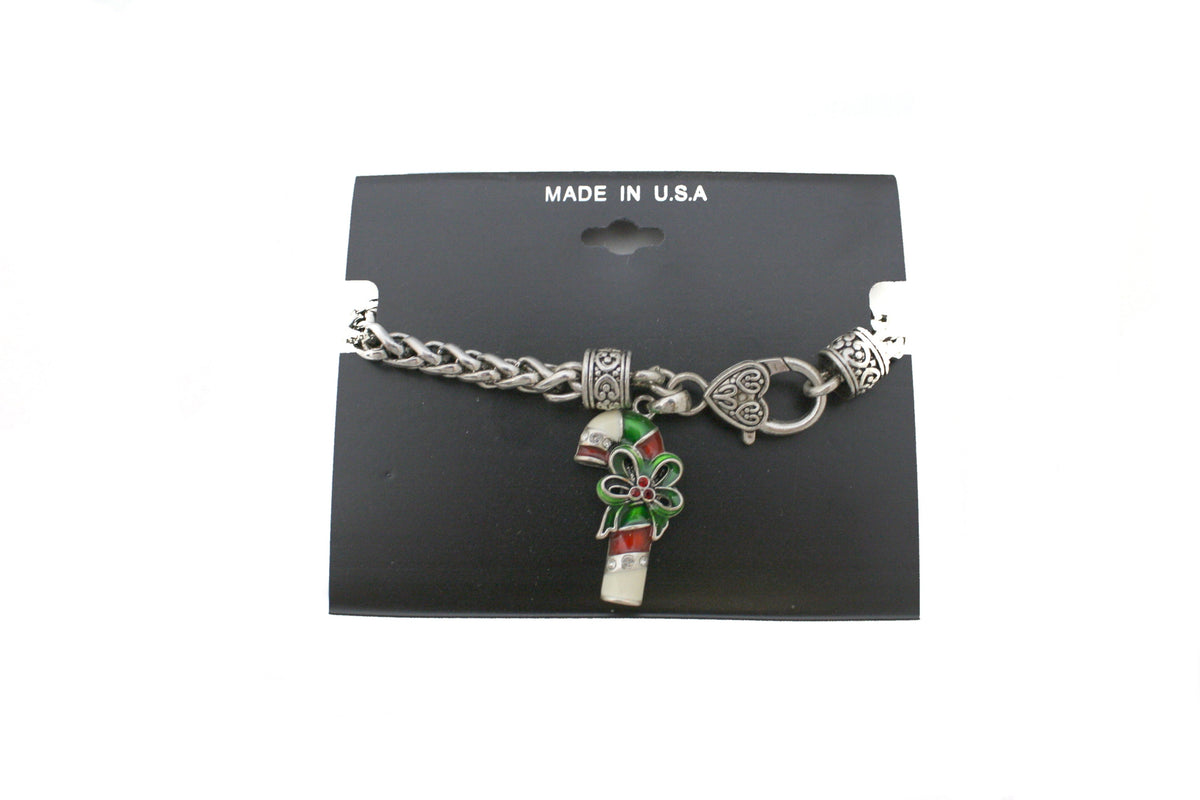 Crystal Candycane Bracelet