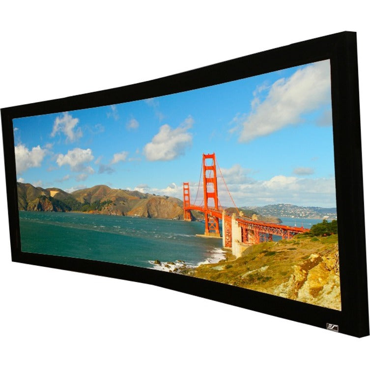 Curved Fixed Frame Projection Screen 96-Inch Lunette Series CineWhite 2.35:1 | TecISoft CURVE235-96W