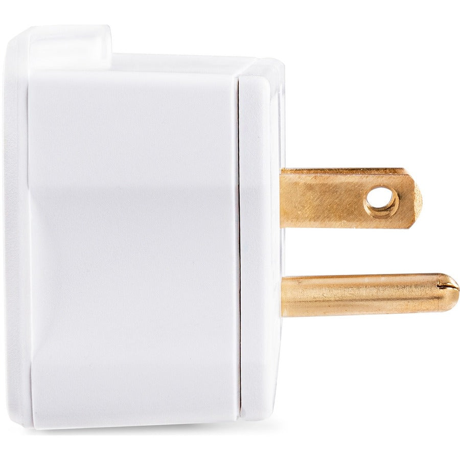CyberPower GT3W Straight Outlet Adapter - 3 - NEMA 5-15R Outlet(s), NEMA 5-15P Plug Type,