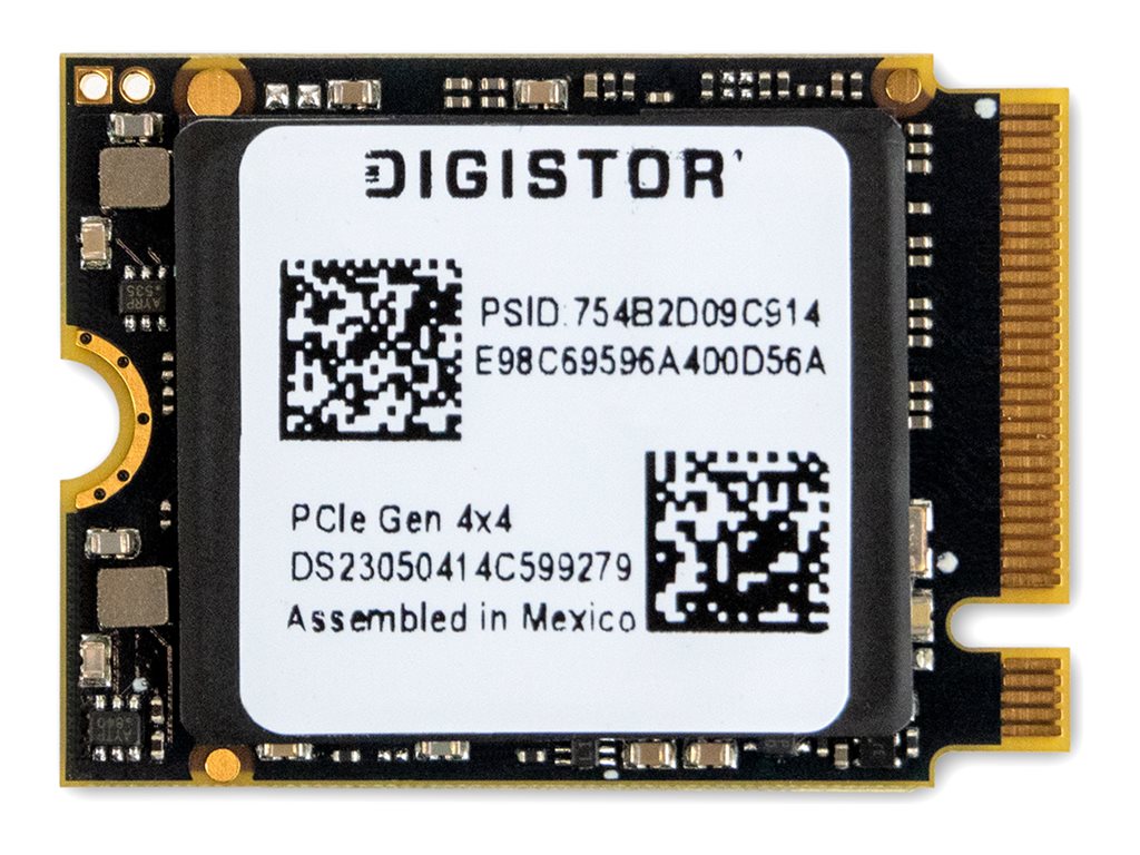 DIGISTOR - SSD - encrypted - 512 GB - internal - M.2 2230 - PCIe 4.0 x4 (NVMe) - 256-bit AES - TCG Opal Encryption 2.0 - TAA DIG-P4M21G37-00512