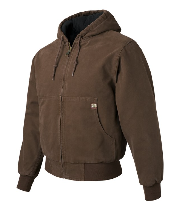 DRI DUCK Hooded Boulder Cloth Jacket with Tricot Quilt Lining – Rugged Warmth, Built to Endure