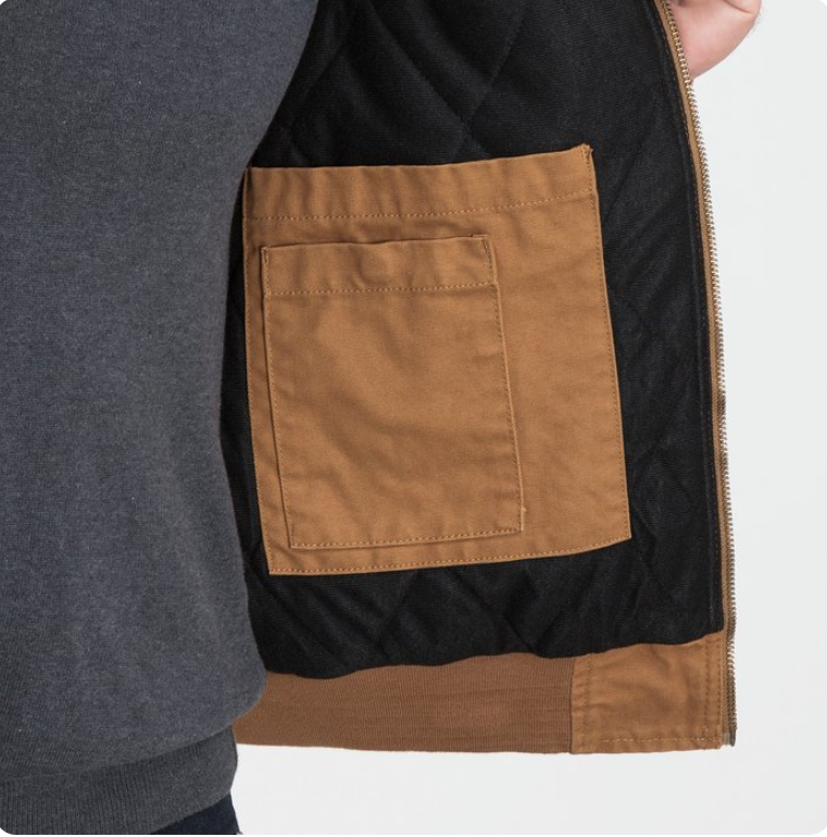 DRI DUCK Hooded Boulder Cloth Jacket with Tricot Quilt Lining – Rugged Warmth, Built to Endure