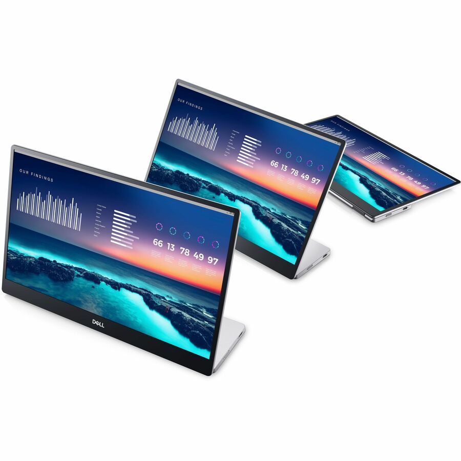 Dell P1424H 14" Class Full HD LED Monitor - 16:9 - Black - 14" Viewable - In-plane