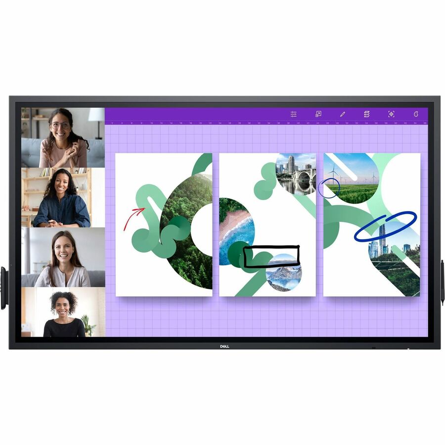 Dell P6524QT Collaboration Display - 65 LCD - InGlass - Touchscreen - 16:9 Aspect Ratio -