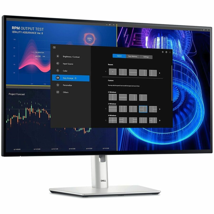 Dell UltraSharp U2424H 24 Class Full HD LED Monitor - 16:9 - Silver - 23.8 Viewable - In-p