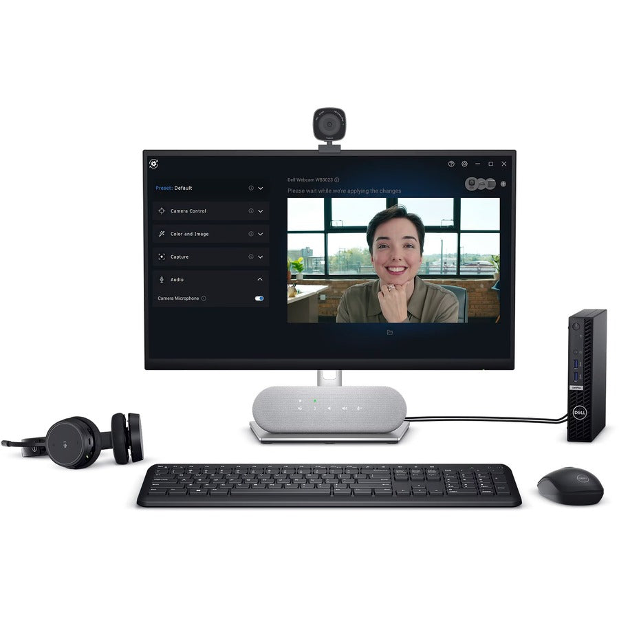 Dell WB3023 Webcam - 60 fps - USB Type A - Auto-focus - 78° Angle - 2x Digital Zoom -