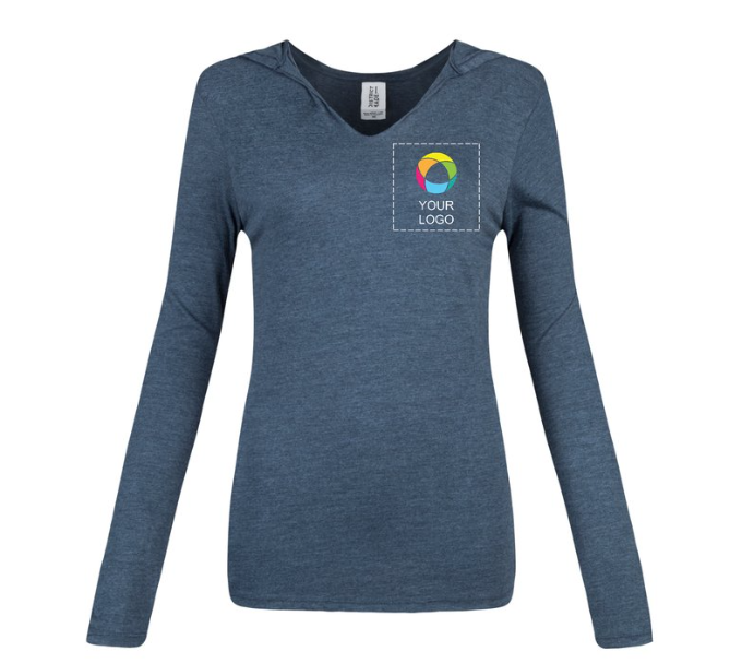District Made® Women's Perfect Tri® Long Sleeve Hoodie | Soft, Stylish, and Effortlessly Cool