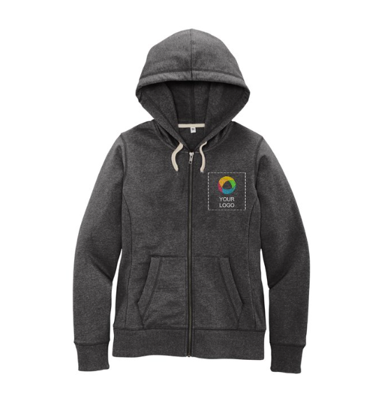 District® Women's Re-Fleece™ Full-Zip Hoodie – Sustainable Comfort with a Modern Edge