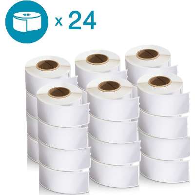 Dy Lw 1-1/8In X 3-1/2In Wht Adr 350Ct 24Pk (30252)